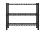 3-Layer Plastic Coated Iron Shelf 350*600*850 Black 03378008