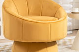 Mid Century Modern Accent Chair Wood Frame, Upholstered Swivel Chair For Living Room Chairs W2530P174854