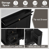 30" Bathroom Vanity with Sink, One Tip-out Drawer, Three Drawers, Door Shelf, Soft Closing Door, N759P227429B