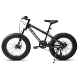 ZNTS A20316 20 Inch Fat Tire Bike Adult/Youth Full Shimano 7 Speed Mountain Bike, Dual Disc Brake, W1856P152434