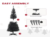 5' Artificial Pencil Christmas Tree, Slim Xmas Tree with 294 Realistic Branch Tips and Plastic 68482214