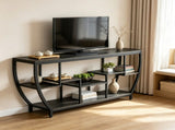 70.9" Entryway Sofa Table with Shelves, Console Table 68030504