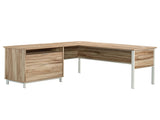 L-Shaped Desk, Brown finish B356P402770