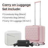 18" Carry On with Front Open Door &Laptop Interlayer, Hard Shell Suitcase Built-In TSA W2098P183687