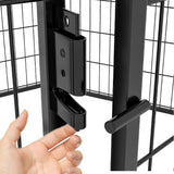 8 Panels Heavy Duty Metal Playpen with door,39.37"H Dog Fence Pet Exercise Pen for Outdoor, Indoor 94098945