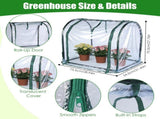 28.94"x21.46"x27.76" Tabletop Mini Greenhouse, Compact Mini Greenhouse with Zippered Door, No-Tool 41232409