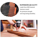 246 pcs inch drill sets Fried Dough Twists drill woodworking drill cement drill bit bit tapper set 53369346
