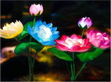Solar Garden Lights, Lotus Flower Lights, Outdoor Light for Garden, Patio, Yard Decoration, 7 Color 47825025