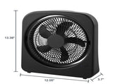 9" Portable Fan Black 63800775