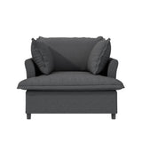 37" Oversized Single Seat Sofa Module for Modular Sectional Sofa,Wide Seat Chenille Armchair with N723P189877E