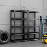 72"H 5 Tier Metal Shelves for Storage Shelving 2000LBS Heavy Duty Storage Shelves Adjustable 72872153