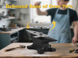Multi 65 lb Multi-Angle Anvil, 55 HRC High Hardness Steel Anvil, Sturdy Multi-Angle Anvil with Round W2885P337732
