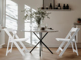 4 Pack Folding Chairs, Resin Chairs with Padded Seat, Comfortable Event Chairs 14756712