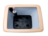 2-Pack Smart Self-watering Planter Pot for Indoor and Outdoor - Light Wood - Square Cone B046P144623