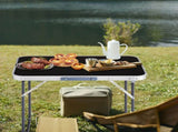 2.3ft Aluminum Camping Folding Table black 73312515