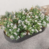 Raised Garden Bed Outdoor, Oval Large Metal Raised Planter Bed for for Plants, Vegetables, and W840102509