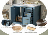 30'' Bathroom Vanity with Ceramic Sink Combo, Solid Wood Frame Bathroom Storage Cabinet, N710P191947M
