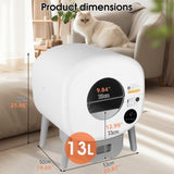 ZNTS Automatic Smart Cat Litter Box, Large Capacity Self-Cleaning Litter Box with W1655P155239