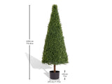 6FT Artificial Conical Topiary Trees UV Resistant Faux Cedar Bushes and Evergreen Shrubs, Fake W2945P279021