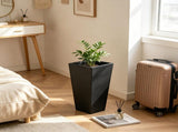 2-Pack 22" Tall Tapered Square Planters, Black Modern Plant Pots with Built-in Drainage, for Outdoor 29408957