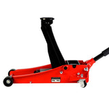 3t Low Profile Jack, Red and Black, Ultra Low Floor Jack with Dual Pistons Quick Lift Pump, Car Jack W1239115444