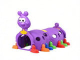 2-Section Purple Toddler Play Tunnel Kids Crawl & Climb Through Indoor Outdoor Play Structure 18705352