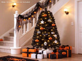 Black Small Pre Lit 4 Foot Christmas Tree with 50 Warm White LED, Flame Retardant PVC Foliage, 27413573