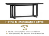Modern Wood Entryway Console Table Sofa Table, Long Entryway Table for Hallway 33447697