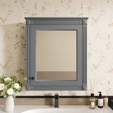 24'' x 27'' Wall Mounted Bathroom Storage Cabinet with Mirror, Medicine Cabinet with Height N710P195492E