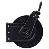 ZNTS Retractable Air Hose Reel With 3/8" Inch x 50' Ft,Heavy Duty Steel Hose Reel Auto Rewind W46566958