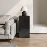 Wood-Look Square-Column MGO End Table, H33.75",Wood-Like Distressed Finish, Mix with Different N770P284172B
