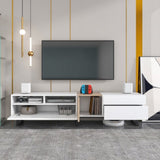 ZNTS Modern TV Stand for 80'' TV Double Storage Space, Media Console Table, Entertainment Center 37715757