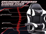 Video Game Chairs for Adults, PU Leather Gaming Chair with Footrest, 360&degSwivel Adjustable Lumbar 79821020