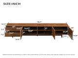78" TV Stand for TVs Up to 85", TV Console for Living Room, Media Console with Two Drawers, N710P510680P