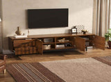 78" TV Stand for TVs Up to 85", TV Console for Living Room, Media Console with Two Drawers, N710P510680P