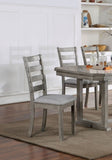 ZNTS Gray Color Dining Chairs Padded Seat Set of 2pc Side Chair Ladder Back Kitchen Dining Room B011P246316