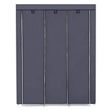 67" Portable Closet Organizer Wardrobe Storage Organizer with 10 Shelves Quick and Easy to Assemble 09015276