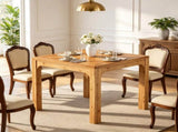31.5" Wood Square Dining Table with 3D Textured Top 15857924