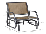 2PCS Outdoor Glider Chair 83597395