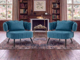 Decorative armchair with a spring seat cushion and slipcover, Chenille living room tub chair, W5188P462024