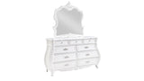 ZNTS Opulence Modern Style 9- Drawer Dresser Made with Wood in Pearl White B009P240961