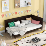 Twin Size Wood Daybed/Sofa Bed, Espresso WF297689AAP
