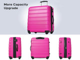 Hardshell Luggage Sets 4 pcs Bag Spinner Suitcase with TSA Lock Lightweight-16"20"24"28" PP310249AAH