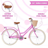 Steel Frame,Multiple Colors, for 10Years Old Girls Bike,24 inch wheel W1019P179157