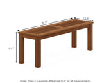 Tioman Malaysian Dark Red Meranti Wood Water-Resistant Outdoor Benches Brown 11918455
