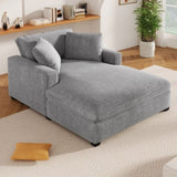 Mirod 53.5''*70.9'' Oversized Chaise, Lounge Chair - Classic Design, Soft Fabric, Easy Assembly, N760P196662E