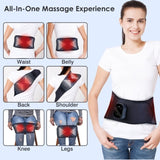 Lower Back Massager Heating Pad Cordless Heating Pad with Air Compression Vibration for Back Belly 13807924