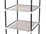 64" Portable Closet Storage Organizer Wardrobe Clothes Rack with Shelves Dark Brown 40344709