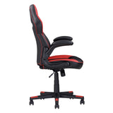 ZNTS Adjustable Ergonomic Gaming Chair, Faux Leather Upholstered Office Chair w/ 360-degree Swivel and B011P213323