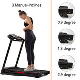 ZNTS Folding Treadmills for Home - 3.5HP Portable Foldable with Incline, Electric Treadmill for Running 49905196